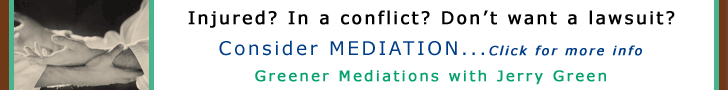 Consider Mediation with Jerry Green rather than going to court