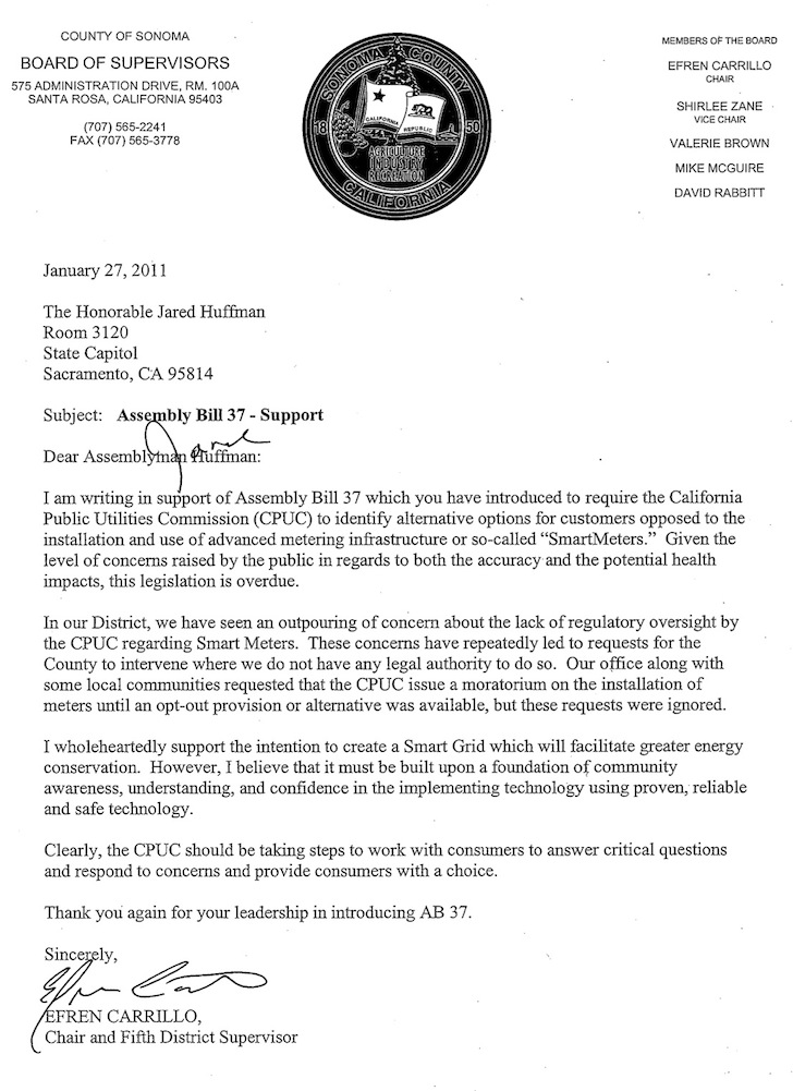 Please respond to Supe Carrillo letter refusing to support ...